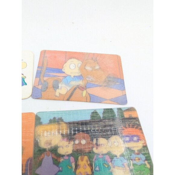 Vtg.90s set 7 Kellogg's Rugrats 3D Lenticular & pictoral Card Nickelodeon retro - Picture 3 of 13